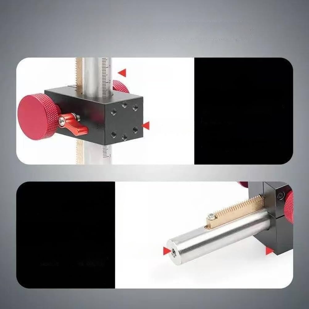 Manuelle lineare Bühne, 1 Einheit Aluminiumlegierung Vertikaler Hebetisch, Zahnstangen-Mechanismus für 2,5 kg hohe Last, Säulenlift Laborausrüstung