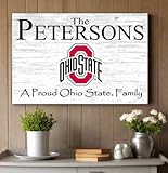 Ohio State Family Sign Solid Wood for OSU Family, Fans, Alumni, Students or Graduation