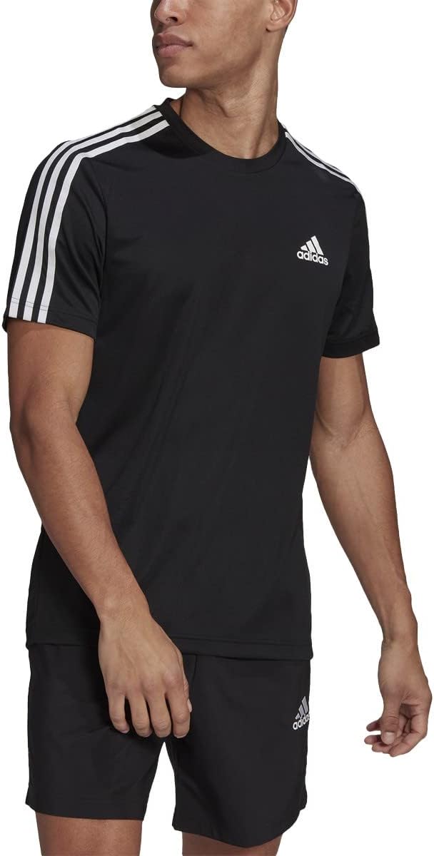 adidas Mens Aeroready 3-Stripes Tee - Image 6
