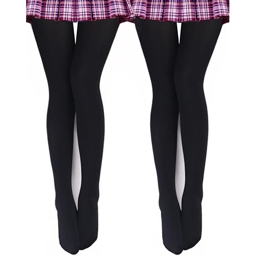 VERO MONTE Womens Opaque Fleece Lined Tights Colorful Warm Winter Thermal Tights