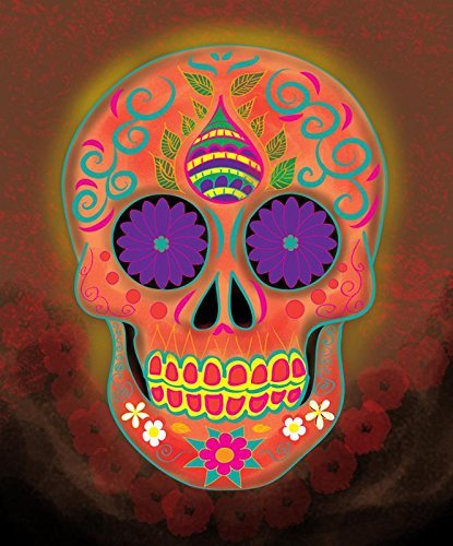 Sugar Skull Queen size 1 ply Super Soft Plush blanket 79"X94"