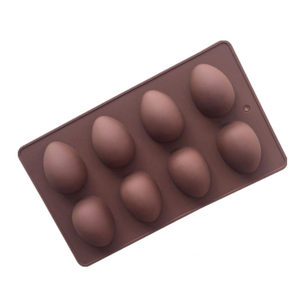 Zripool8 Easter Egg Shape Cake Soap Mold Silicone Mould Chocolate Decoration Baking Decorating Tools