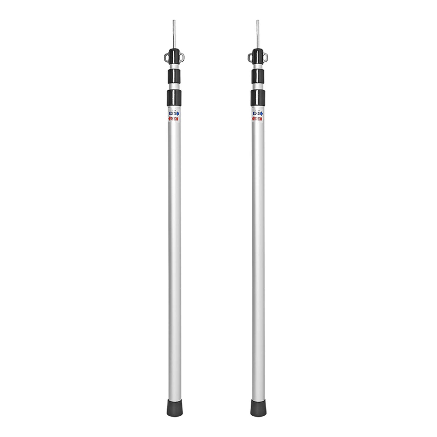 ProPlus 2 STK Teleskop Zeltstange 93-230 cm Alu 3 Größen einstellbar