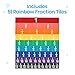 hand2mind Plastic Rainbow Fraction Tiles, Montessori Math Materials, Fraction Manipulatives, Unit Fraction, Fraction Bars Math Manipulatives, Fraction Games, Homeschool Supplies (Set of 51)