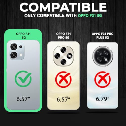 Image of AESTMO Armor Oppo F31 / F33 5G Bumper Back Case Cover | Ring Holder & CD Pattern Sliding Camera Shutter Cover | Back Case Cover for Oppo F31 / F33 5G (Blue)