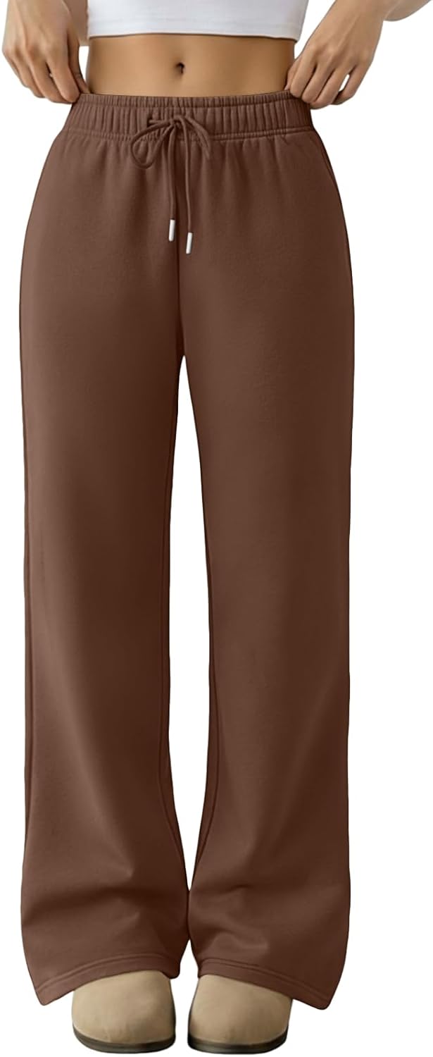 Trendy Queen Womens Sweatpants Baggy Wide Leg Barrel Pants Lounge Comfy Palazzo Joggers with Pockets