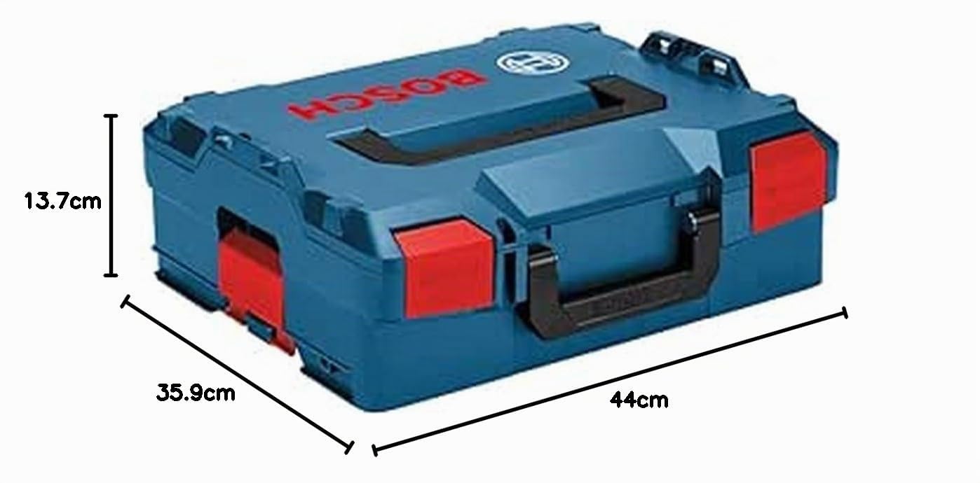 Bosch Professional sistema de maletín de transporte L-BOXX (capacidad carga superior hasta 100 kg, capacidad carga en caja hasta 25 kg, fuerza tensado 50 kg, material: plástico ABS, plástico PA6)