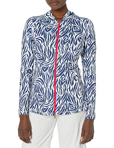 Cutter & Buck Annika Women's Full Zip Hoodie Jacket, Sport Slate White, M