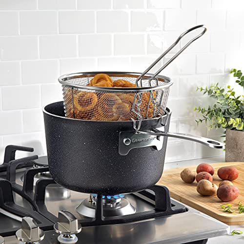 Granitestone Original Stackmaster 15 Piece Nonstick Cookware Set, Scratch Resistant Kitchenware, Pots And Pans, Induction-Compatible #TOP6