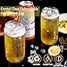 Nervure 12 Pack Can Shaped Plastic Cups - 16oz Classic Drinking Cups - Beer Can & Iced Coffee Tumbler - Smoothie, Boba Tea, Cocktail