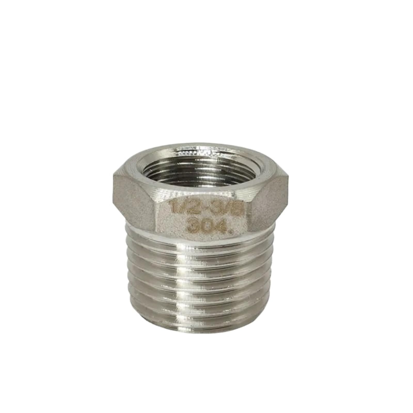 Reducer Bushing 1/8”-1” BSP Male Female 304 Stainless Steel Leakproof Plumbing Pipe Fitting