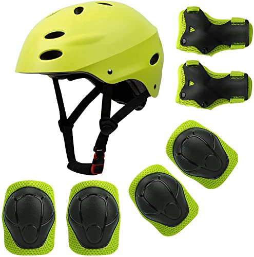 GIEMIT Skaterhelm Kinder Jungen Schoner Inliner Helm für Rollschuhe BMX Fahrrad Skateboard Kopfumfang 55-57cm Verstellbar 6 7 8 9 10 11 12 13 Jahre