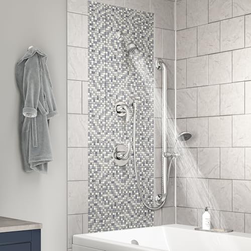 Symmons 9605-PLR-1.5-TRM-STN Origins 2-Handle 1-Spray Shower Trim with 1-Spray Hand Shower in Satin Nickel (Valves Not Included) by Symmons - Image 5