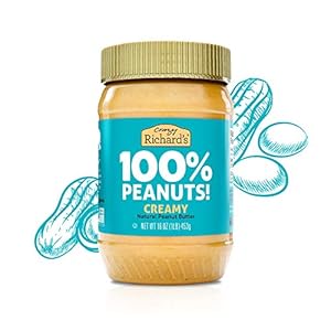 Crazy Richard’s 100% All-Natural Creamy Peanut Butter, No Added Sugar Peanut Butter Non-GMO, Vegan (16 Ounce (Pack of 1))