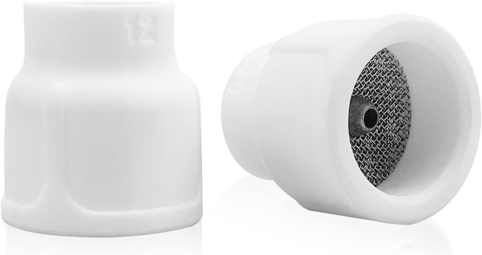 #12 Ceramic TIG Cup Kit for #9/20 and #17/18/26 Style Torches with 1/8 diffuser, Twin Pack