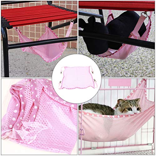 Balacoo Respirável Assento Rede Poleiro Gato para Gatos de Estimação Descansando Ganchos de Metal Ga