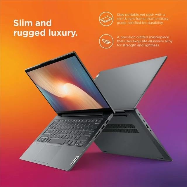Image of Lenovo IdeaPad 5 Laptop, 14.0 inch FHD Touchs Display, AMD Ryzen 7 5700U Processor, 8GB RAM, 512GB SSD, Backlit Keyboard, WiFi 6, Windows 11 Home, Grey with TGY Accessories
