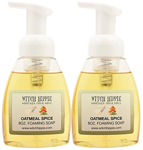 Oatmeal Spice Organic Foaming Hand Soap 8oz by Witch Hippie (2-8oz Bottles)