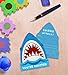 Yangmics Direct 25 Pack Shark Birthday Party Invitations with Envelopes-Double Sided -Shaped Fill-In Invitations-Shark party supplies