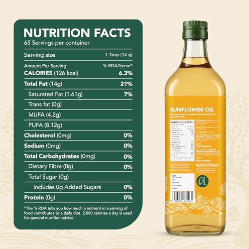 Image of Anveshan Wood Cold Pressed Sunflower Oil 1L | Plastic Bottle | Kolhu /Chekku | Extracted on Wooden Churner | Natural | Chemical-Free | Cold Pressed Sunflower Oil for Cooking