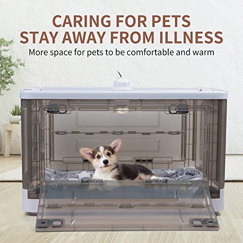 HKDQ Puppy Incubator,Puppy Incubator with Heating, Large PET Brooder Nursery, Kitten Incubator,Incubator for Puppies… - Image 3