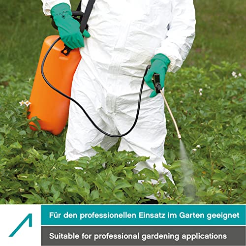 Foto von ACE Heisenberg Chemie-Handschuhe - 3 Paar Chemikalien-Schutzhandschuhe aus Nitril - extra lang & gefüttert - 08/M (3er Pack)