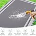 HappyTrends Outdoor Rug Reversible Portable Plastic Straw Camping Rugs for Outside RV,Large Waterproof Outdoor Area Rugs for Patio,Deck,Porch,Balcony(5'x 8',White&Gray)