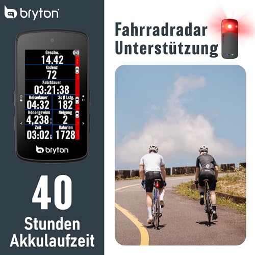 Bryton Rider 750SE 2.8' Farb-Touchscreen GPS Fahrradcomputer mit Offline-EU-Karte und Navigation