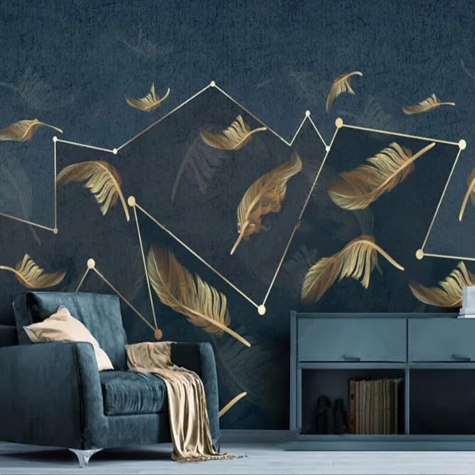 Papier peint géométrique moderne 3D pour habiller un mur TV