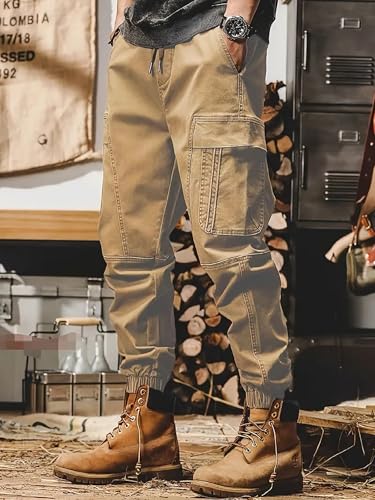Image of Lymio Cargo for Men || Cotton Cargo Pant || Drawstring Waist Pant (Also Available in Plus Sizes) (101-104)
