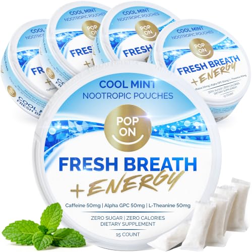Pop On Nootropic Pouches — Nicotine-Free, Caffeine Pouches — Energy