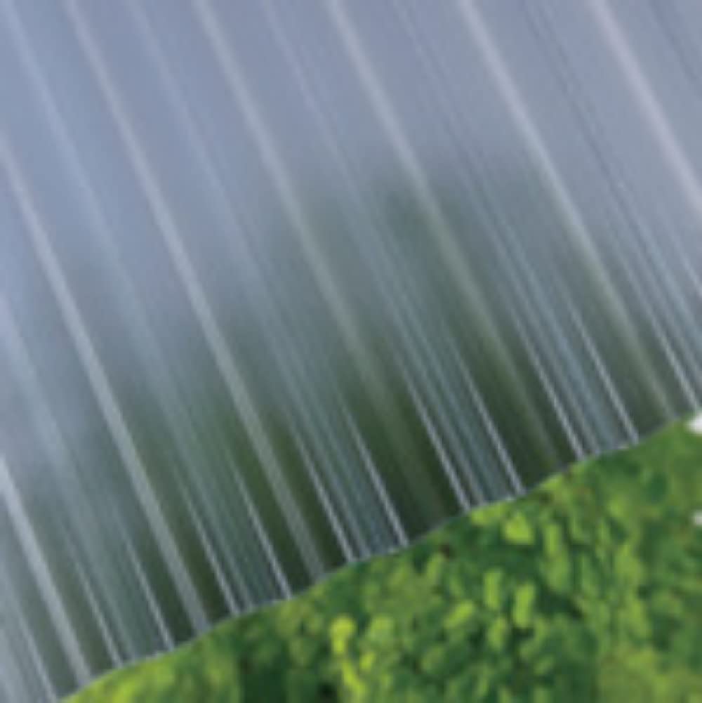 Amazon | ポリカ波板熱線カット 32波 6尺 4550ブルｰスモｰク