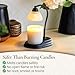 Candle Warmers Etc. Black Signature Aurora Candle Warmer Lamp – For Top-Down Warming & Flame-Free Fragrance