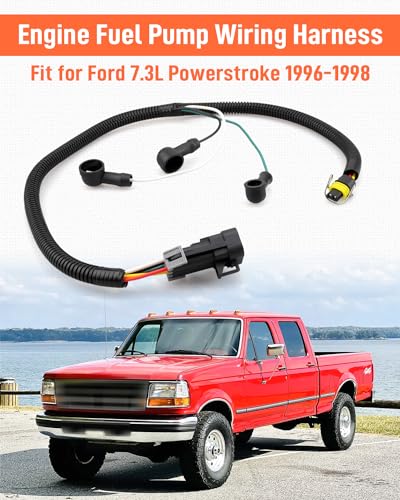 Image of Fuel Pump Wiring Harness Fit for Ford Fuel Bowl 96-98 7.3L Powerstroke Replace F7TZ-9S277-AA Plastic and Copper Core Wire Material
