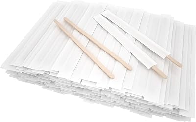 1000 Pcs 7.5 Inch Paper Wrapped Coffee Stirrers, Individually Wrapped Coffee Stirrers, Wrapped Stir Sticks Disposable Wood Coffee Sticks for Coffee, Tea Gifts