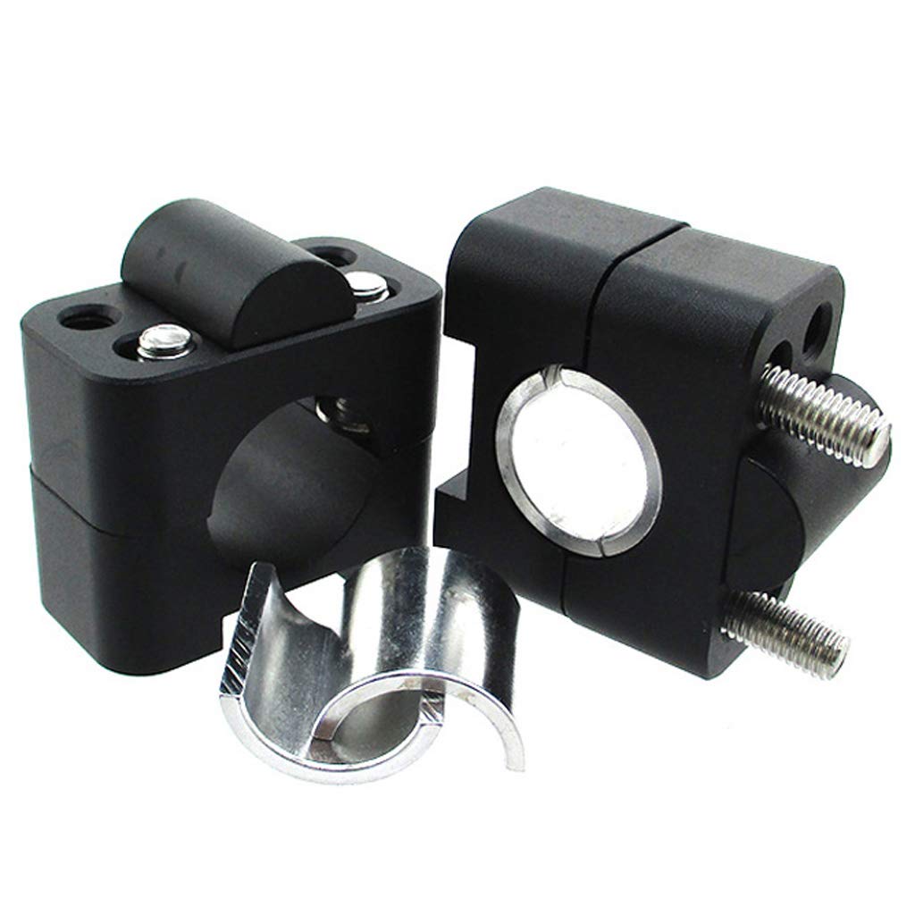 TC-Motor Black Alloy Handle Bar Clamp Riser Taper Mount For 1 1/8'' Inch 28mm Handlebar Pit Dirt Bike Motorcycle MX Motocross Quad ATV