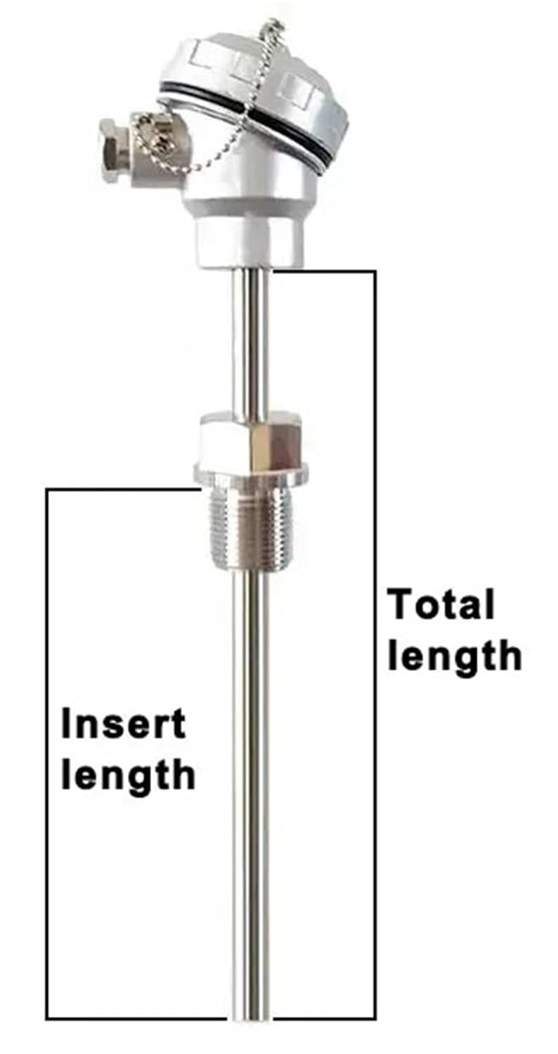 WRN-230 high Temperature 0-1100C Probe 650mm Total 500mm Insert Length Box Connection K Type thermocouple Temperature Sensor