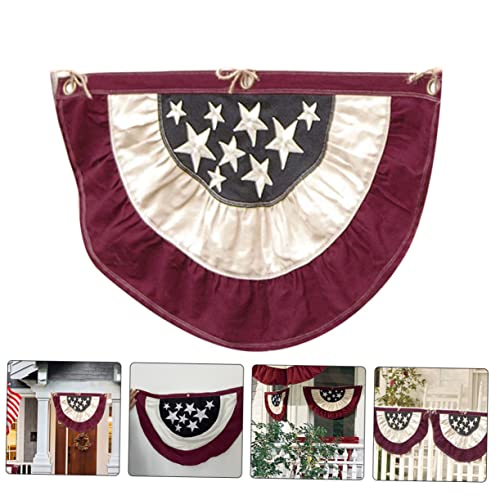 Drapeau américain plissé extérieur lot de 2 éventails Toddmomy - 4