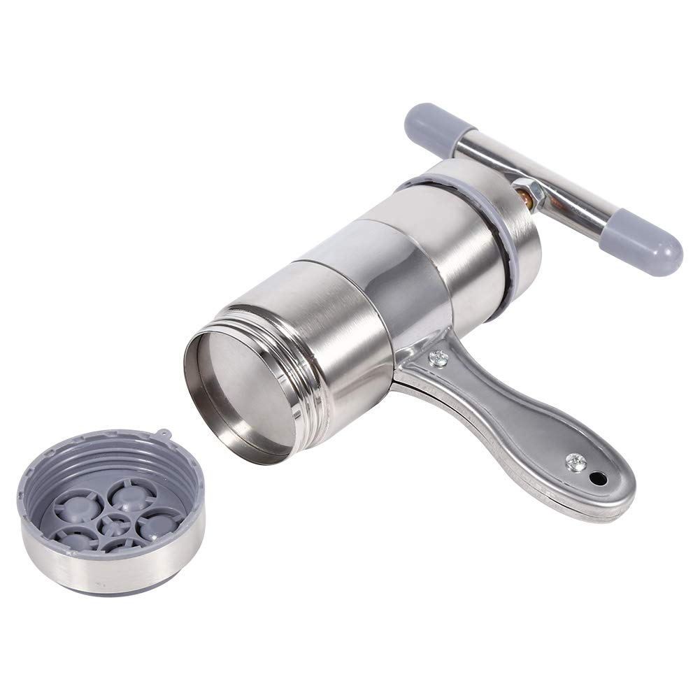 Máquina portátil para hacer Pasta de acero inoxidable, exprimidor a presión, Manual, 1 ud.