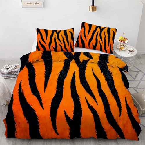 Housse de couette 220x240 léopard motif moderne avec fermeture éclair - 4