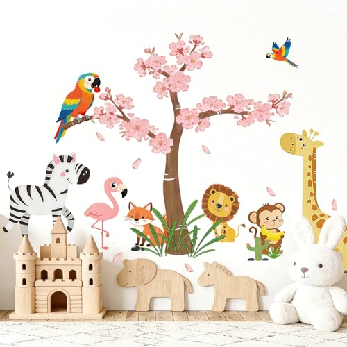 Vinilos decorativos animales forestales para pared