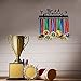 PH PandaHall Taekwondo Medal Hanger Display 20 Hooks Trophy Shelf Medal Holder Rack Wall Mount Hanger Decor Award Rack Award Ribbon Hanger with Gift Box for Over 50 Medals Easy to Install