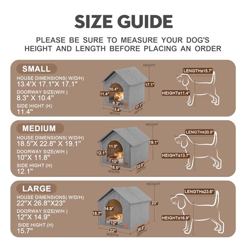 Indoor Dog House with Washable Plush Cushion - Small Size, Suitable for Small Dogs & Adult Cats - Image 6