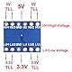 Youmile 10 Stück 3.3V bis 5V 4 Kanäle IIC I2C Logic Level Converter Bi-Directional Shifter Modul für Arduino/Raspberry Pi mit Dupont Kabel