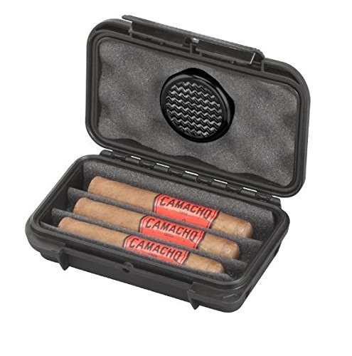 Home Or Travel Cigar Humidor Elcig-3 Waterproof Dust-Proof Cigar Case With Pressure Equalization Valve To Keep Your Cigars Safe During Air Flight #TOP2
