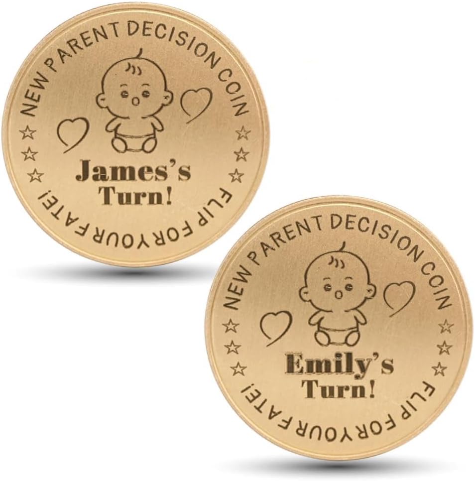 Custom Funny Double Sided A or B Decision Coin Personalized Solid Brass Coin Engraved Coin for Daily Decisions & Unique Keepsake Gift