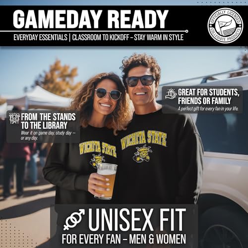 Image of NCAA College Sweatshirt Fleece Crewneck Pullover for Men and Women | Officially licensed NCAA college gameday crewneck pullover - 9 oz fleece lined sweatshirt with arch and logo design