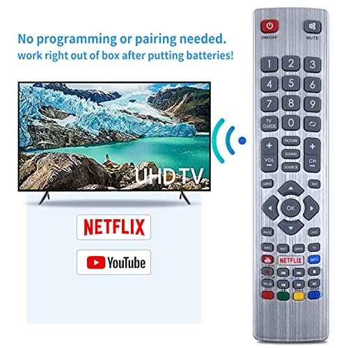 TCNOUMT Remote Control Generic Replacement for Sharp Smart Televesion Aquos TV (: Your original remote must match the one shown in the main image) - Image 4