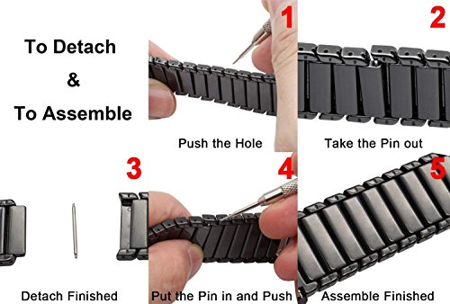 Ceramic Band Strap Fashionable Smartwatch Wristband Bracelet Compatible With 45Mm 44Mm 42Mm Apple Watch Series 1 2 3 4 5 6 7 8 Se/49Mm Ultra (White,Style 1) #TOP4