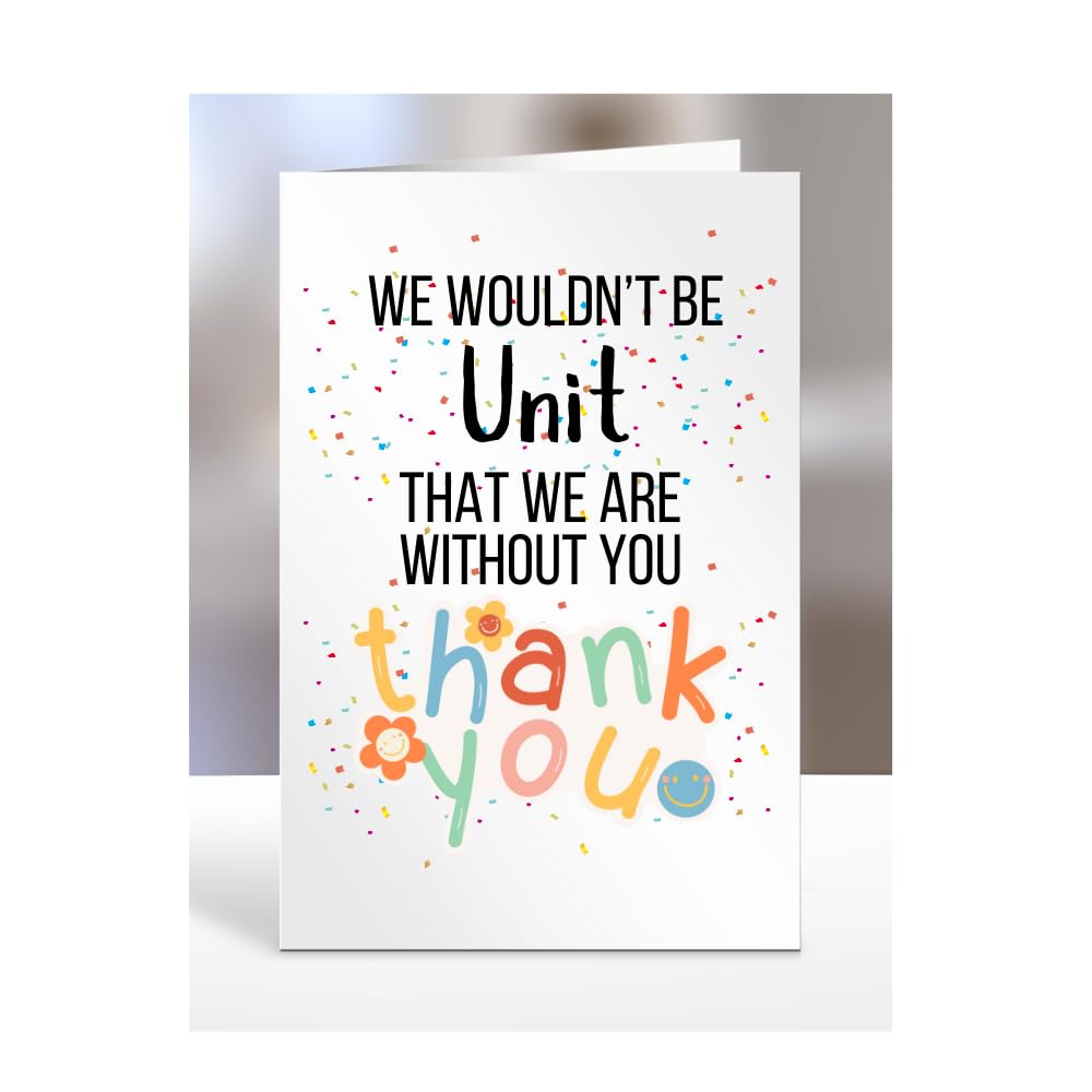 Unit Card for member, colleague, boss, manager, supervisor, staff, employee, Thank You Gift for Men, Women, Leaving, Retirement, Presents for Christmas, A5-157_151 โ image 1